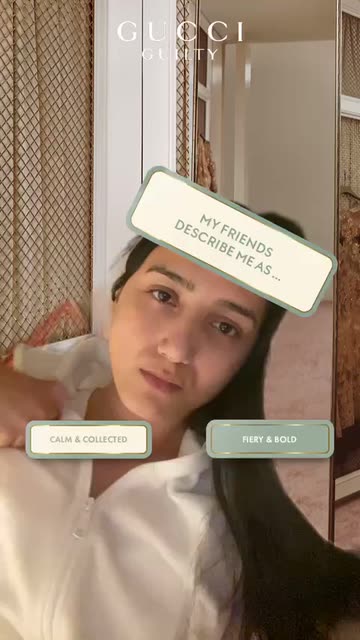 Preview for a Spotlight video that uses the Gucci Guilty quiz Lens