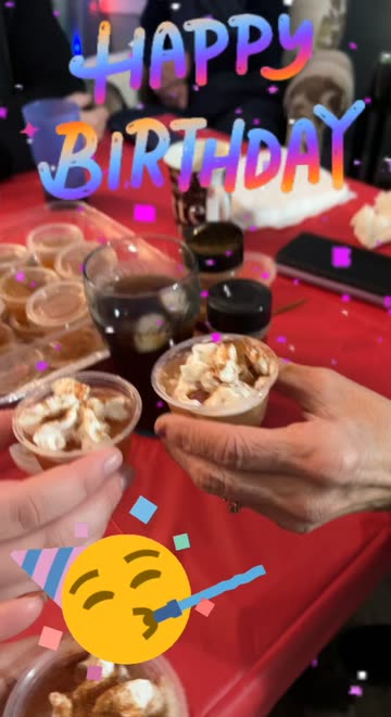 Preview for a Spotlight video that uses the Happy Birthday Lens