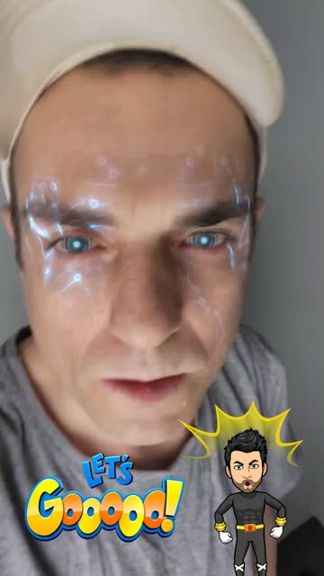 Preview for a Spotlight video that uses the Cyborg Blue Eyes Lens