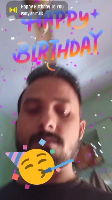 Preview for a Spotlight video that uses the Happy Birthday Lens