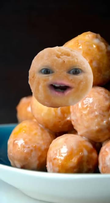 Preview for a Spotlight video that uses the donut bites Lens