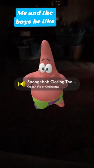 Preview for a Spotlight video that uses the Patrick Star Lens