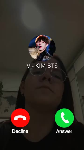 Preview for a Spotlight video that uses the Kim BTS Video Call Lens