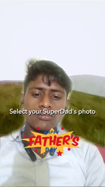Preview for a Spotlight video that uses the Happy Fathers Day Lens