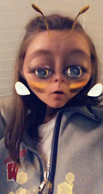 Preview for a Spotlight video that uses the Cute Bee Lens