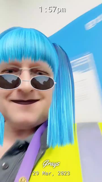 Preview for a Spotlight video that uses the Sky Hair Lens