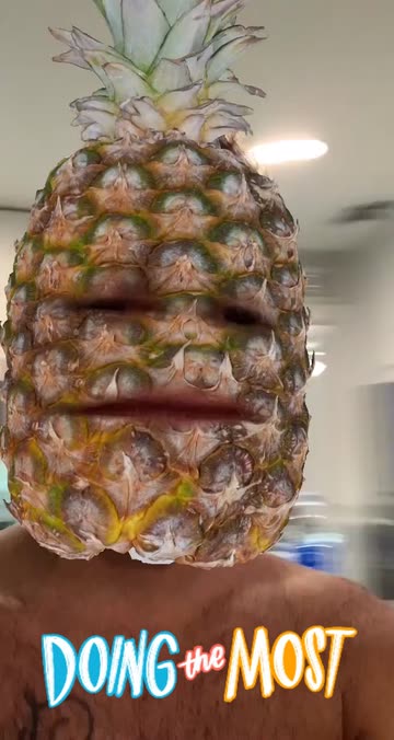 Preview for a Spotlight video that uses the Gusher Pineapple Lens
