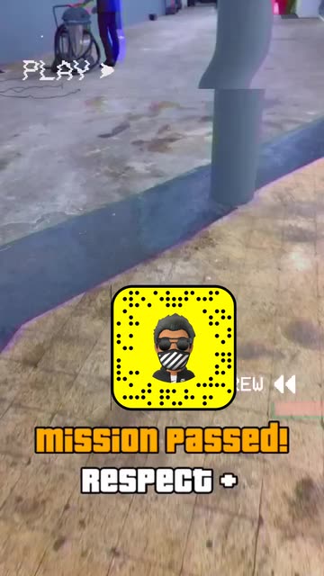 Preview for a Spotlight video that uses the GTA MISSION PASSED Lens