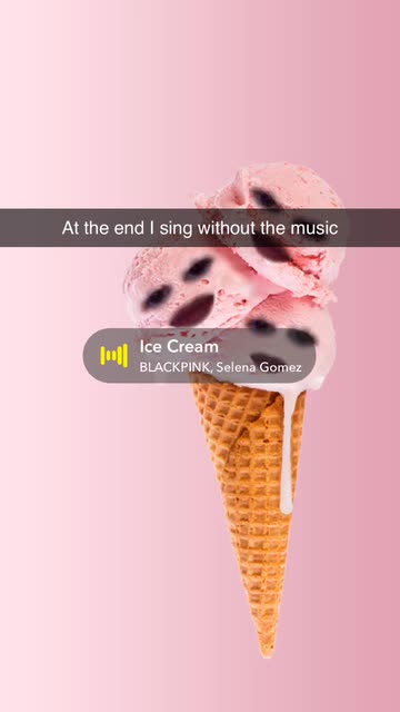 Preview for a Spotlight video that uses the Ice Cream Lens