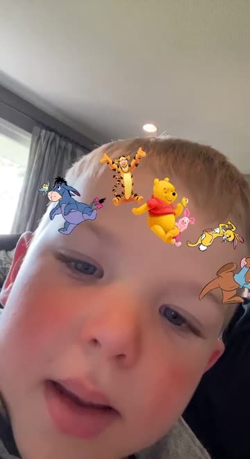 Preview for a Spotlight video that uses the winnie the pooh Lens