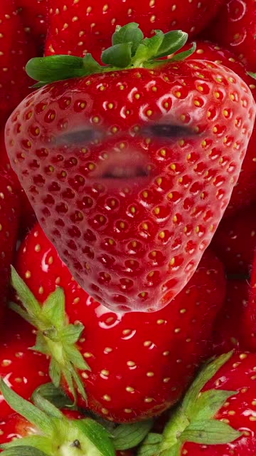 Preview for a Spotlight video that uses the single strawberry Lens