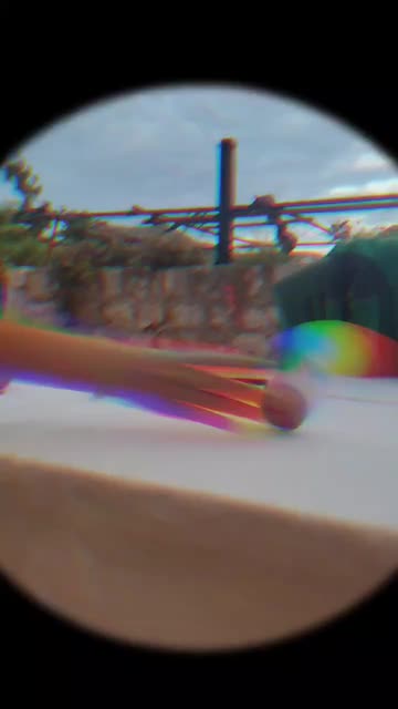 Preview for a Spotlight video that uses the Fisheye Cam Lens