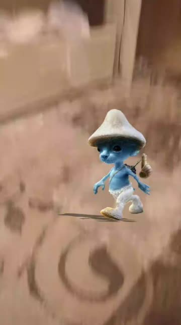 Preview for a Spotlight video that uses the blue smurf cat Lens
