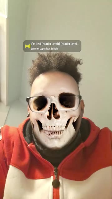 Preview for a Spotlight video that uses the Flaming Skull Lens