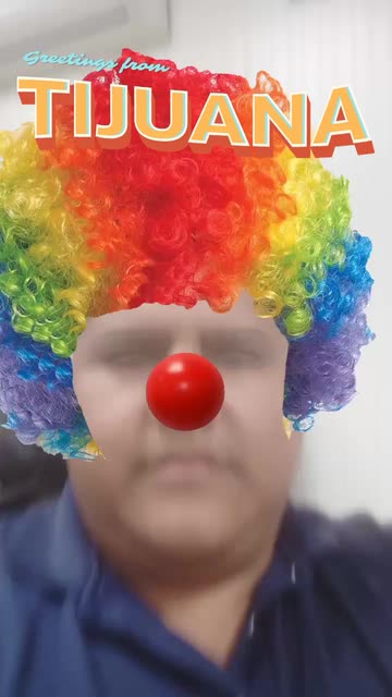 Preview for a Spotlight video that uses the a clown Lens