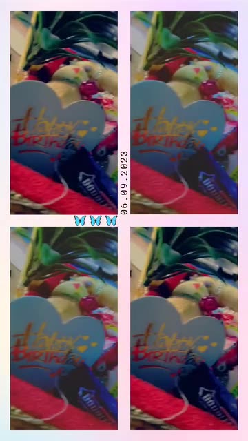 Preview for a Spotlight video that uses the Butterflies Collage 🦋 Lens