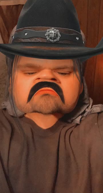 Preview for a Spotlight video that uses the Angry Cowboy Lens