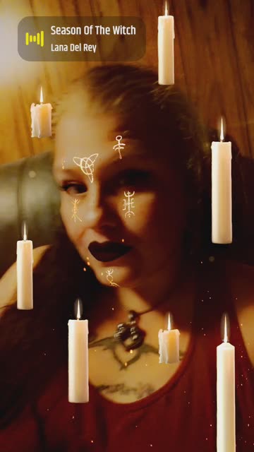 Preview for a Spotlight video that uses the Flying Candles 🕯 Lens