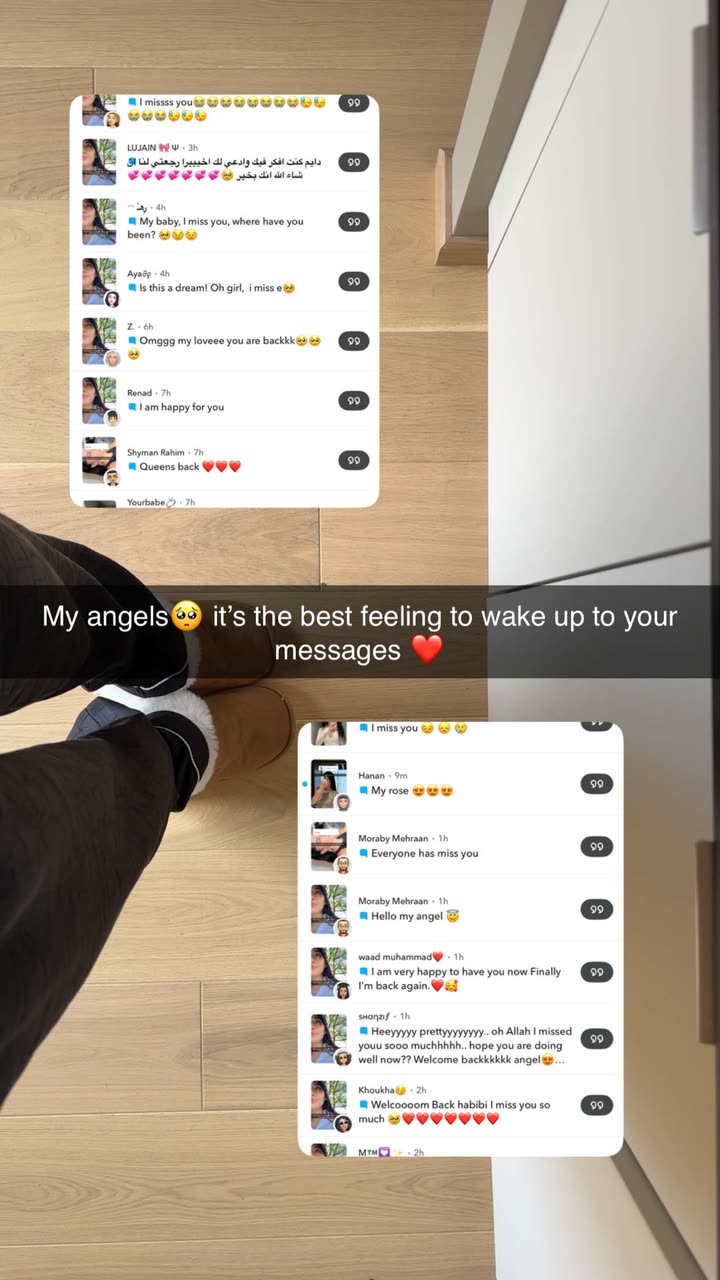 محتوى سناب شات لـ Angel Baby