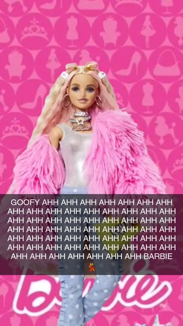Preview for a Spotlight video that uses the swag barbie Lens