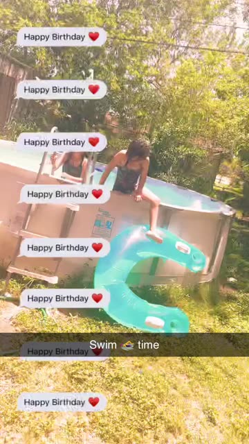 Preview for a Spotlight video that uses the Happy Birthday Lens