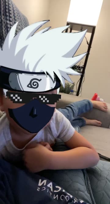 Preview for a Spotlight video that uses the kakashi-thuglife Lens