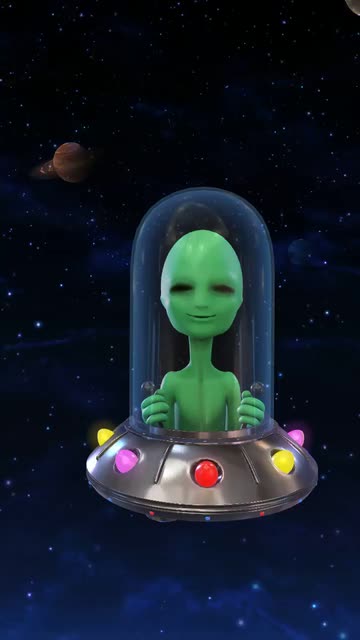Preview for a Spotlight video that uses the Flying Alien Lens