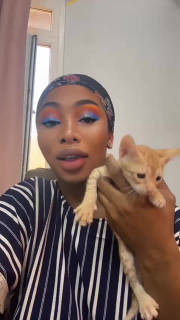 Preview for a Spotlight video that uses the Sunset Makeup Lens