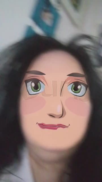 Preview for a Spotlight video that uses the carton face Lens