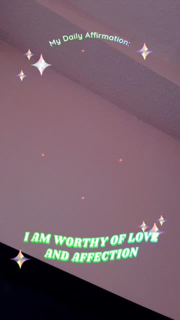 Preview for a Spotlight video that uses the Daily Affirmations Lens
