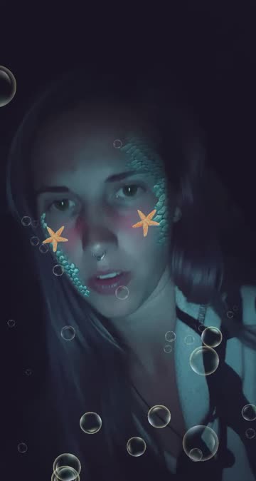 Preview for a Spotlight video that uses the Mermaid Scales Lens