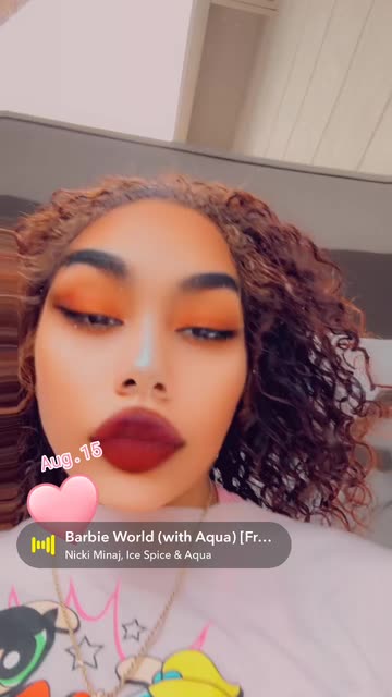 Preview for a Spotlight video that uses the Burgundy Makeup Lens