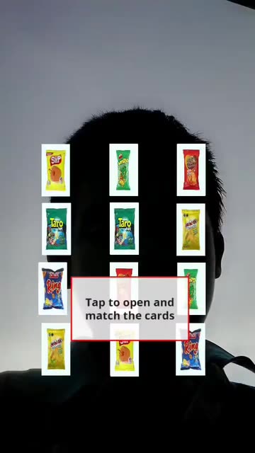 Preview for a Spotlight video that uses the Match the snacks Lens