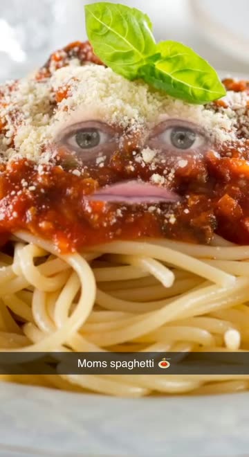 Preview for a Spotlight video that uses the Talking Spaghetti Lens