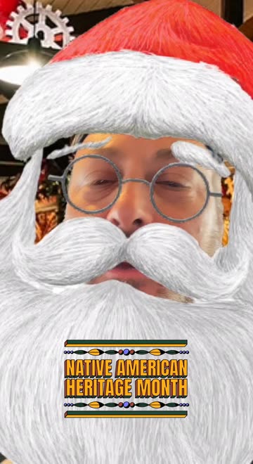 Preview for a Spotlight video that uses the Santa Claus Lens
