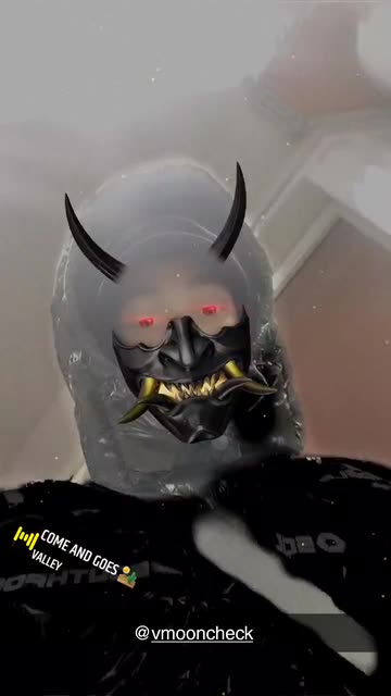 Preview for a Spotlight video that uses the Oni Mask Lens
