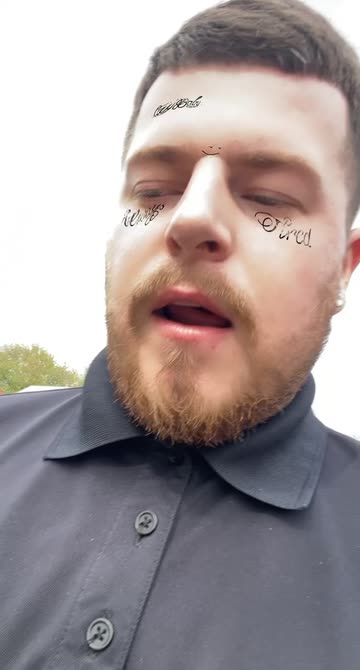 Preview for a Spotlight video that uses the Face Tattoos Lens