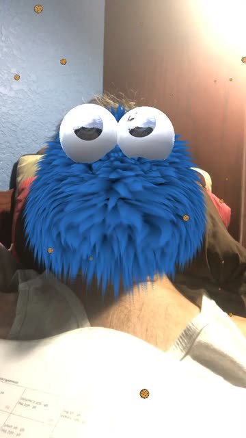 Preview for a Spotlight video that uses the Cookie Monster Lens