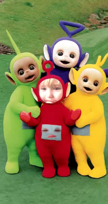 Preview for a Spotlight video that uses the Teletubbies Lens