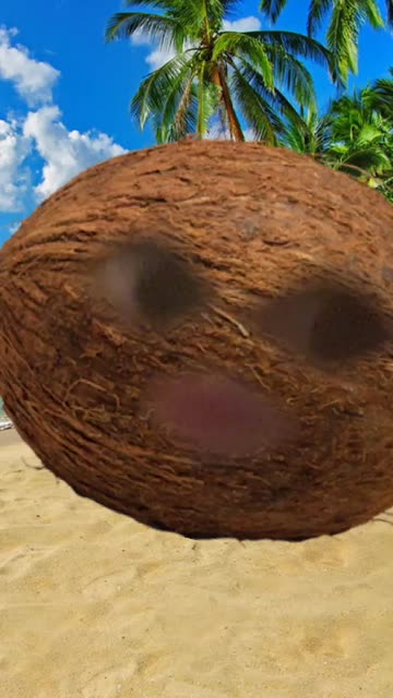 Preview for a Spotlight video that uses the Coconut Head Lens