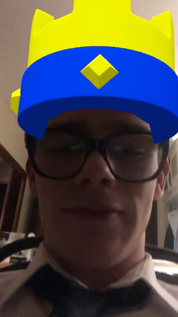 Preview for a Spotlight video that uses the CLASH ROYALE CROWN Lens