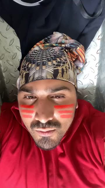 Preview for a Spotlight video that uses the War Paint Lens