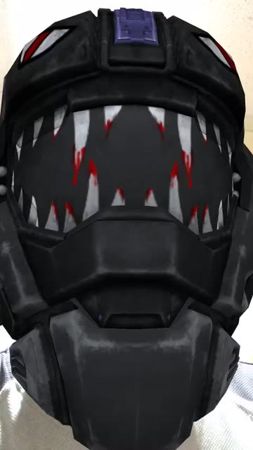 Preview for a Spotlight video that uses the Soldier Helmet Lens