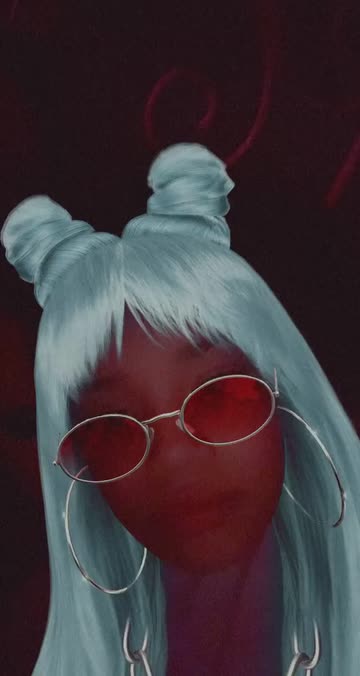 Preview for a Spotlight video that uses the Blue Hair Buns Lens