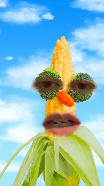 Preview for a Spotlight video that uses the Corn Head 🌽  Lens