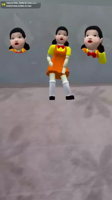 Preview for a Spotlight video that uses the DANCING SQUID GAME Lens