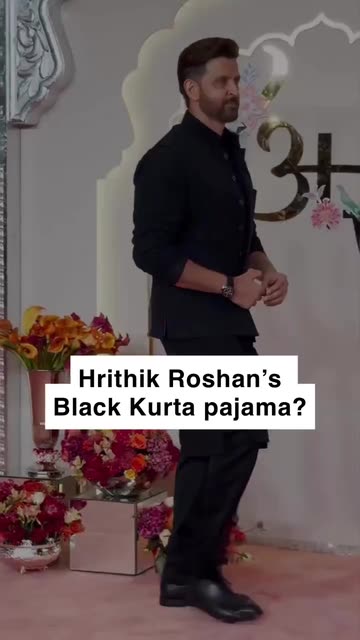 Hrithik Roshan s Black Kurta pajama