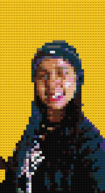 Preview for a Spotlight video that uses the LEGO Mosaic Lens