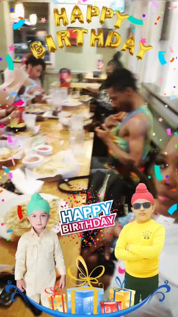 Preview for a Spotlight video that uses the Birthday Boys Lens