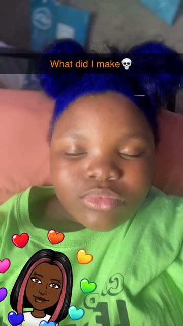 Preview for a Spotlight video that uses the Hair Color Changer Lens